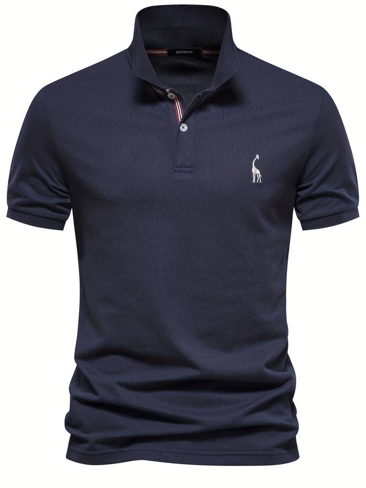 Noah | Polo classique à coupe slim avec un accent de col sportif élégant