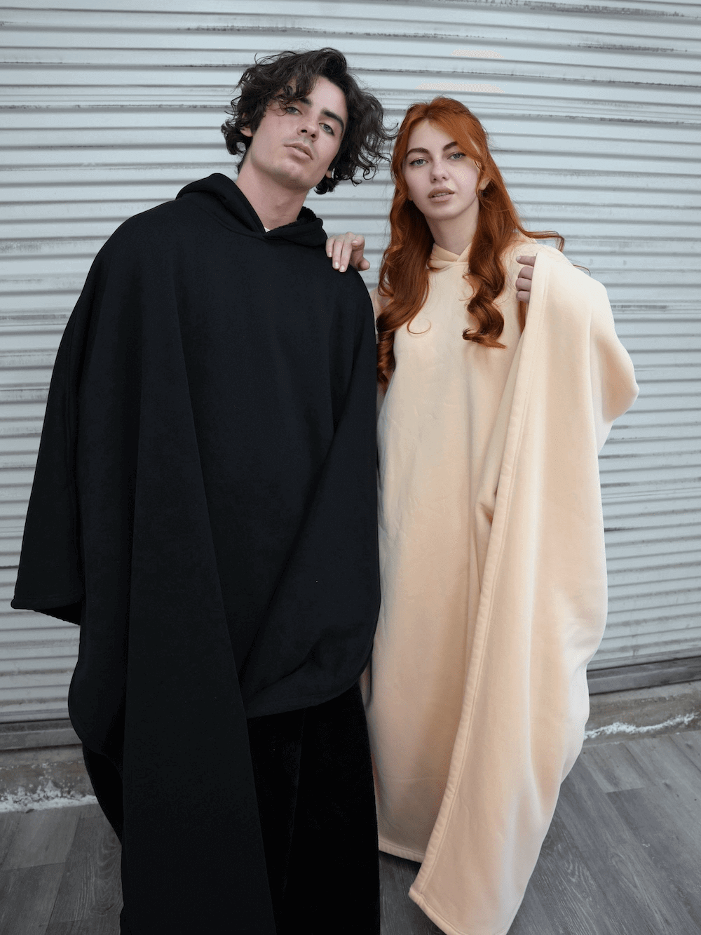 Couverture à capuche oversize pour femme, plaid portable pour la fin de l’été et l’automne
