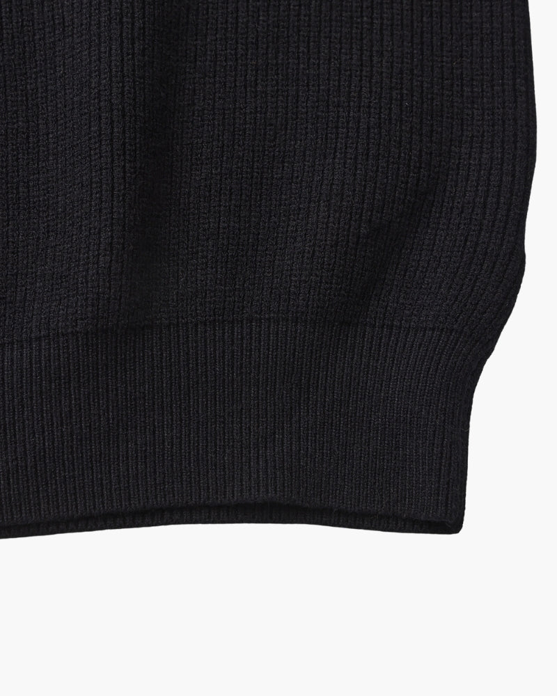 Pull en laine pour homme à col zippé, côtelé, style smart casual, automne