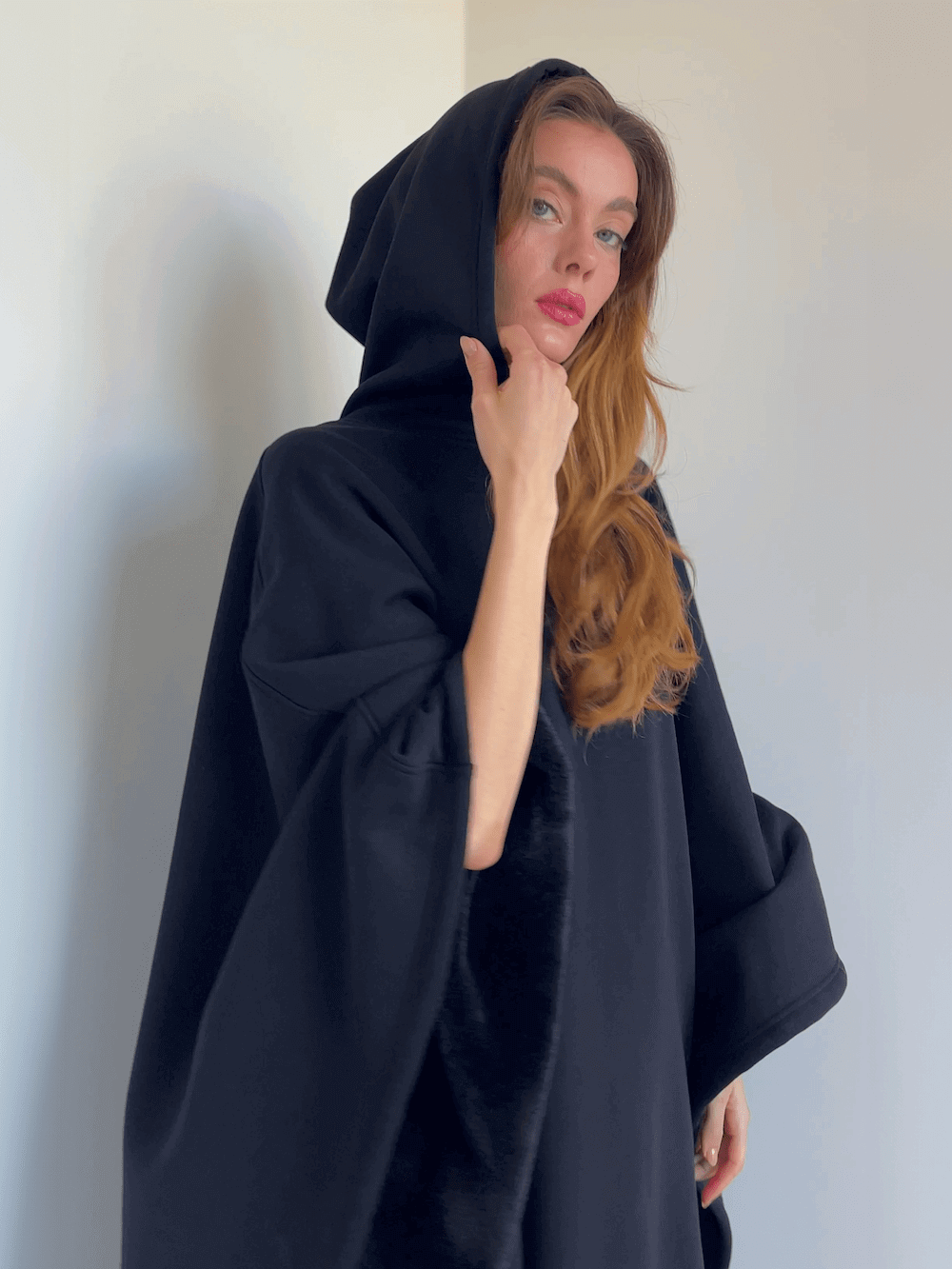 Couverture à capuche oversize pour femme, plaid portable pour la fin de l’été et l’automne
