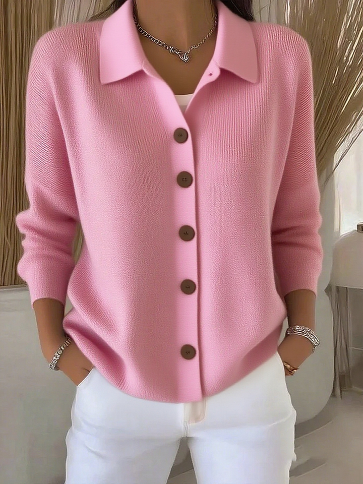 Women's button-front knit cardigan, fall sweater