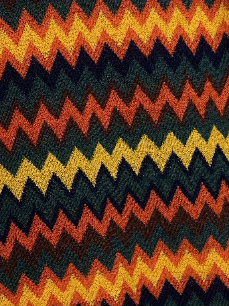 Pull rétro stylé avec motif zigzag tendance