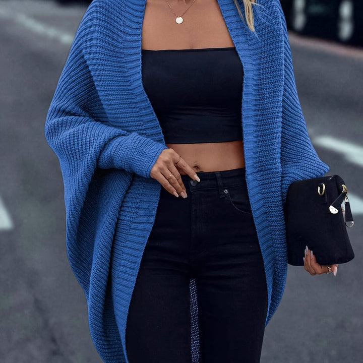 Women's oversized knitted vest for autumn, made from soft everyday knitwear