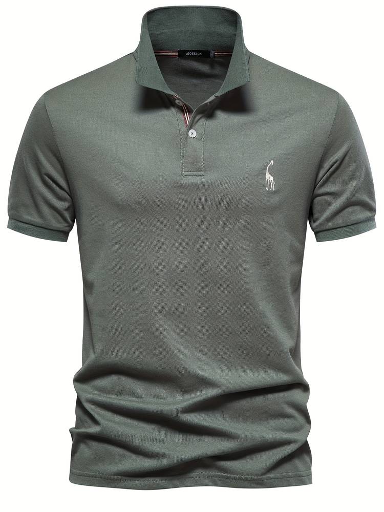 Noah | Polo classique à coupe slim avec un accent de col sportif élégant