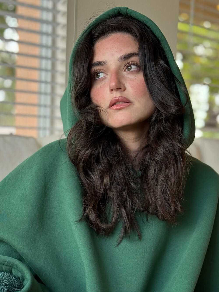 Couverture à capuche oversize pour femme, plaid portable pour la fin de l’été et l’automne