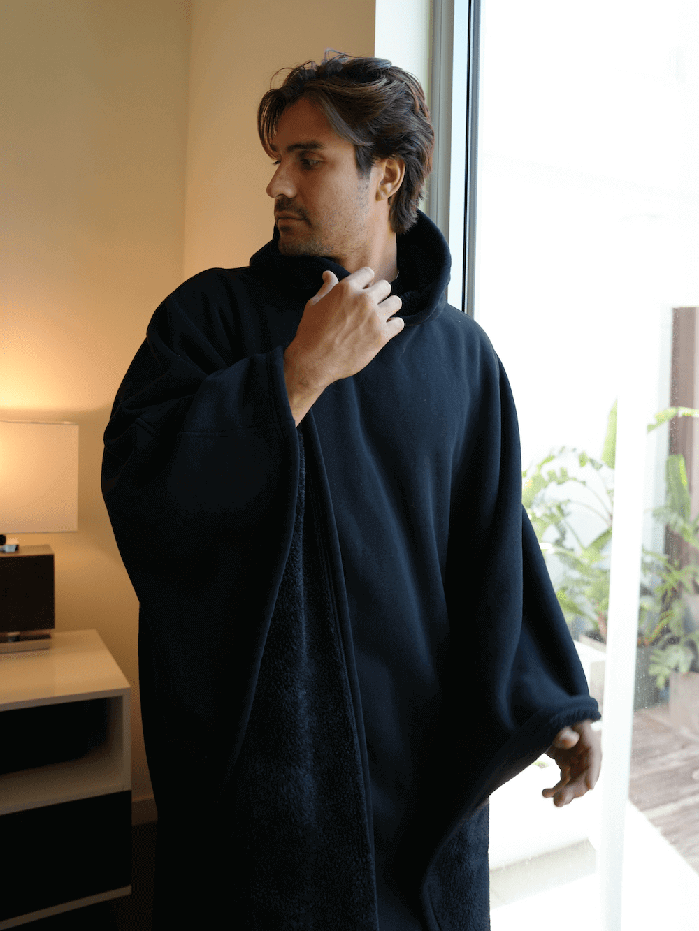 Couverture à capuche oversize pour femme, plaid portable pour la fin de l’été et l’automne