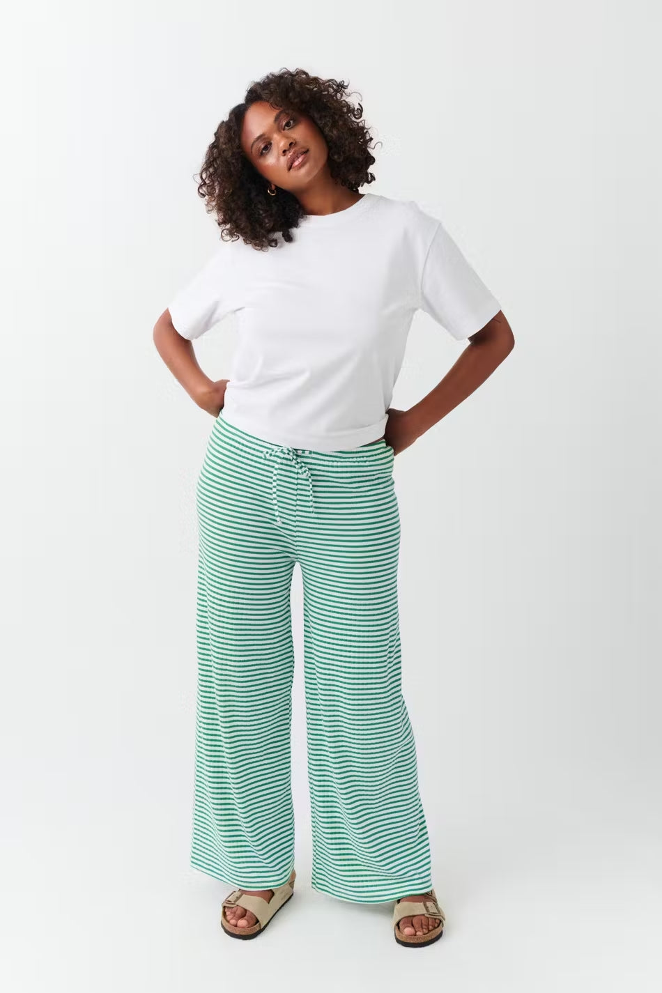 Elise - Pantalon lounge rayé élégant pour un confort maximal