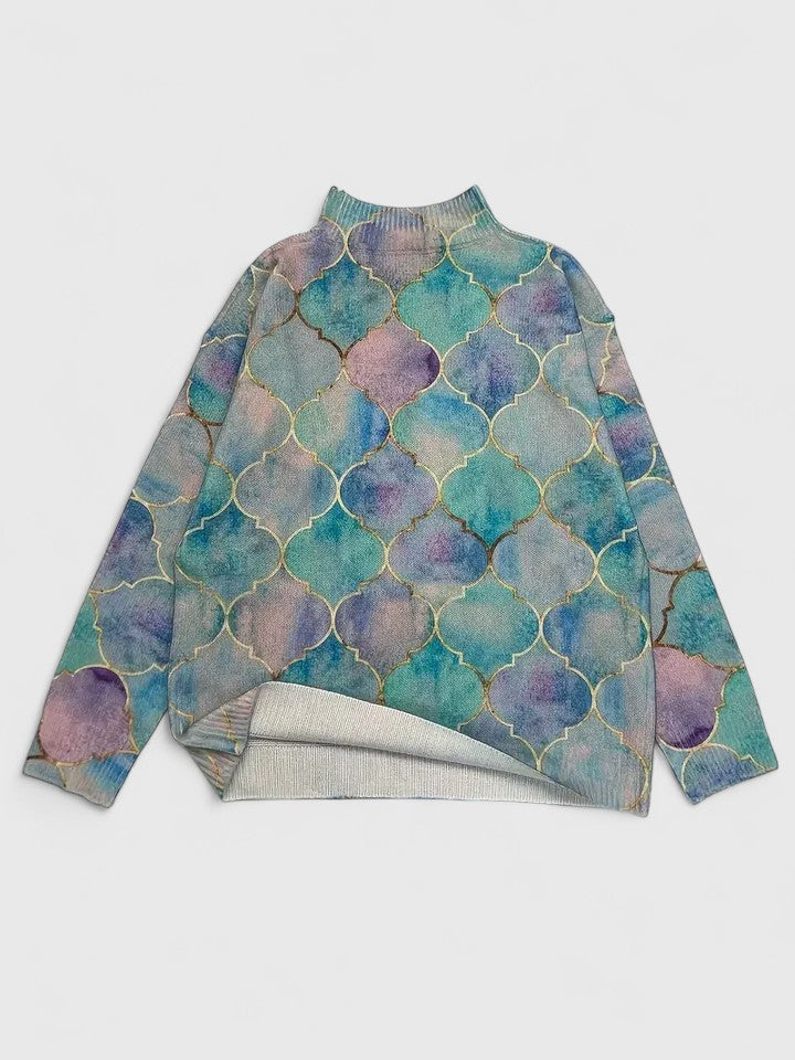 Sweter dzianinowy damski na jesień miękki fason do codziennych stylizacji