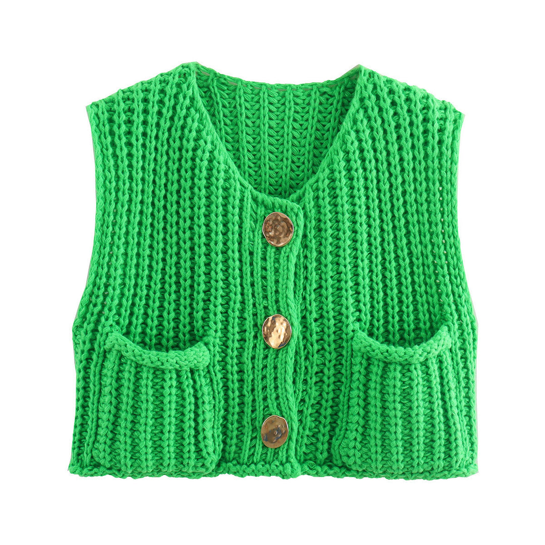Lana - Gilet sans manches élégant en tricot pour une allure chic et confortable
