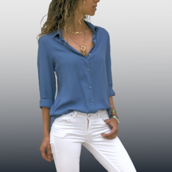 Cyra - Classic Elegant Button-Up Blouse for Women for a Timeless Look.