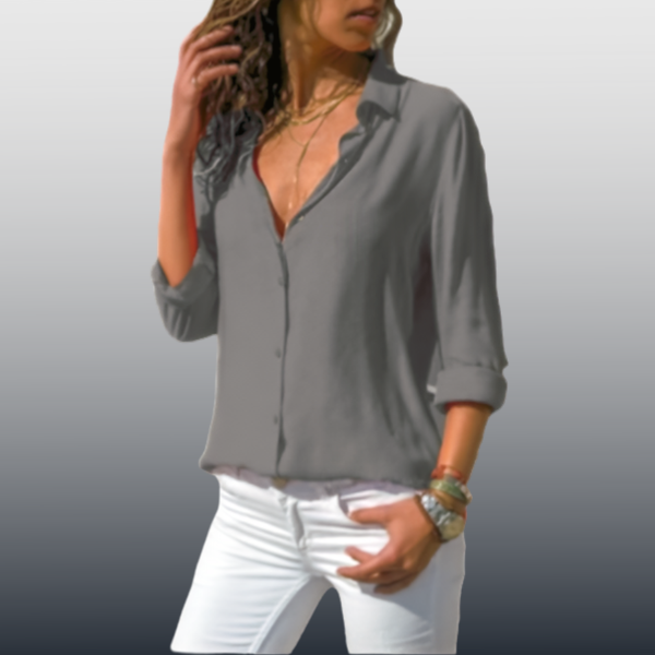 Cyra - Classic Elegant Button-Up Blouse for Women for a Timeless Look.