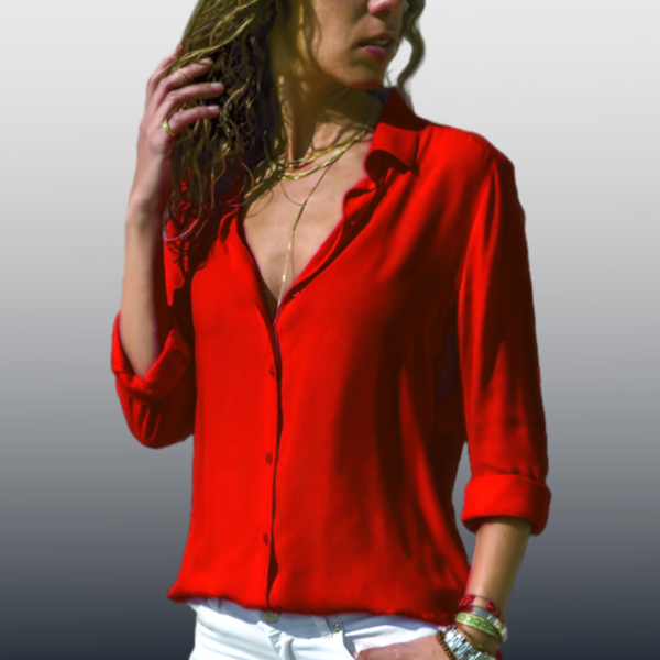 Cyra - Classic Elegant Button-Up Blouse for Women for a Timeless Look.
