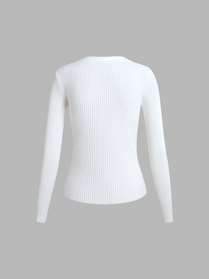 Tryne - Haut Basique Élégant avec Col et Boutons pour Style et Confort
