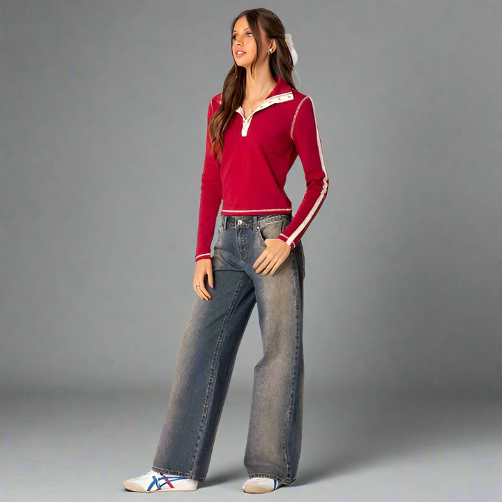 Jeans Roxy taille basse - Denim stretch à la mode et confortable avec une coupe Y2K parfaite.