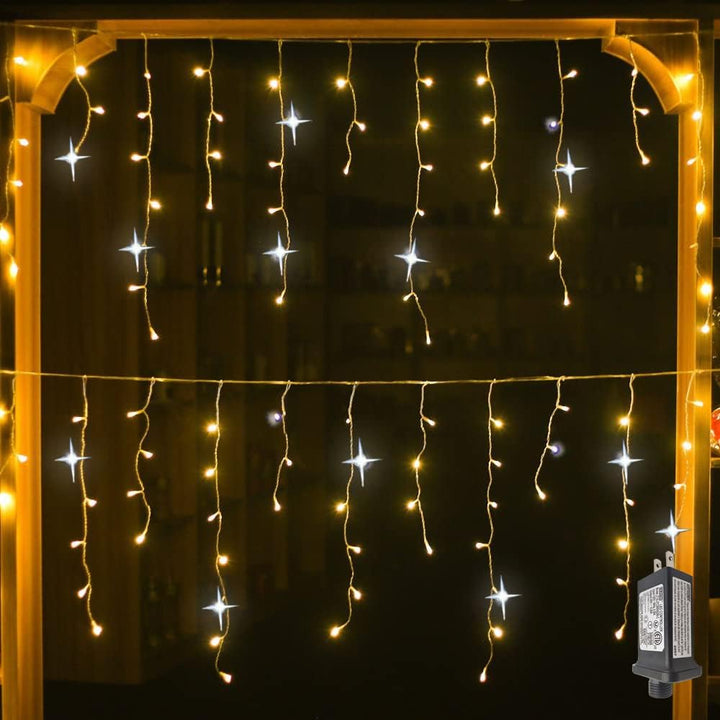 Waterproof flashing LED curtain lights for outdoor and indoor Christmas decoration