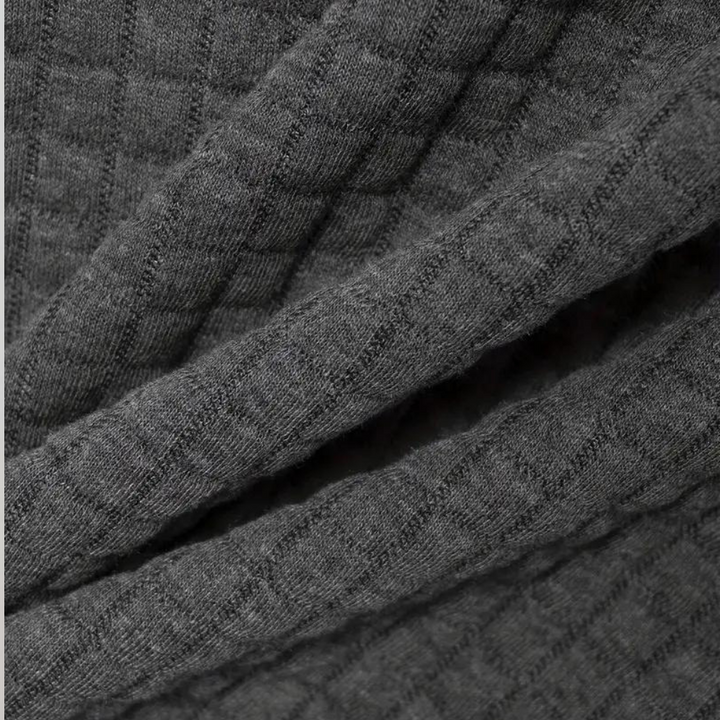 Liam | Polo élégant à texture gaufrée avec détails contrastés frappants
