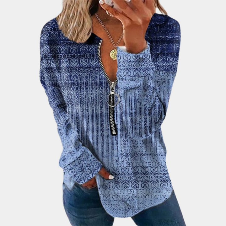 Pull pour femme à l'imprimé vintage pour un look intemporel