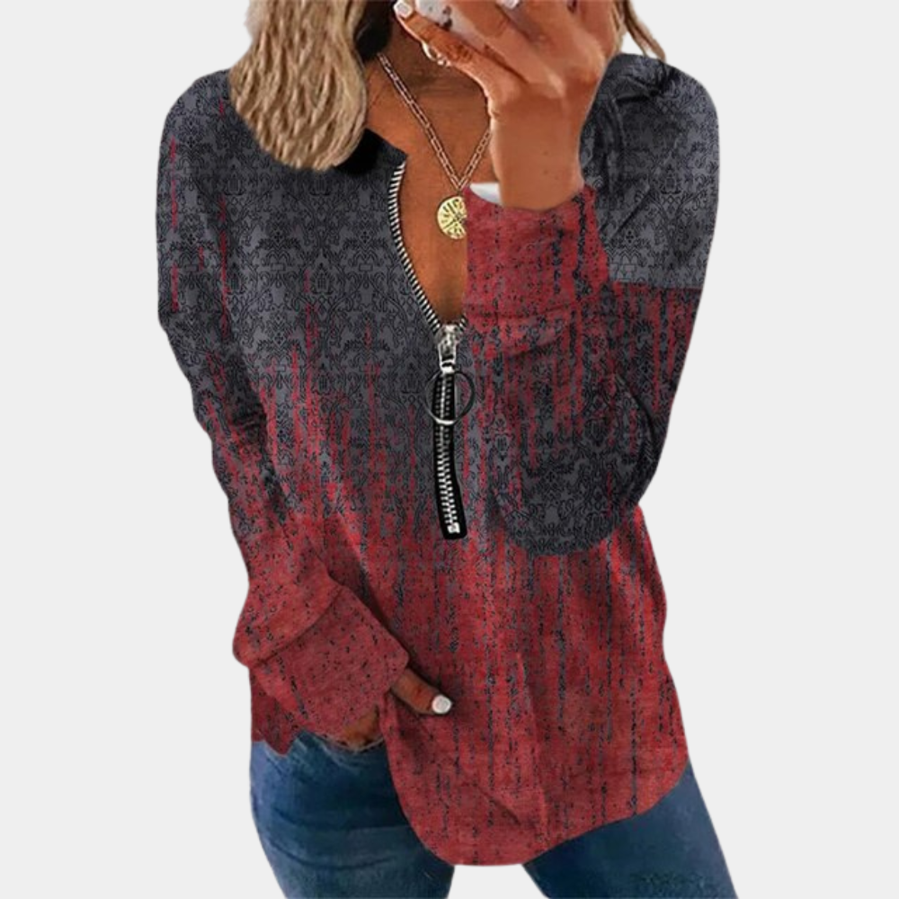 Pull pour femme à l'imprimé vintage pour un look intemporel