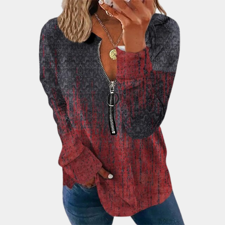 Pull pour femme à l'imprimé vintage pour un look intemporel