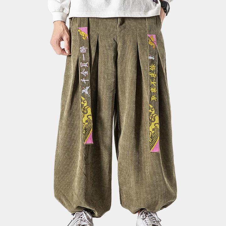 Adrian - Des pantalons en maille côtelée élégants pour l'homme moderne