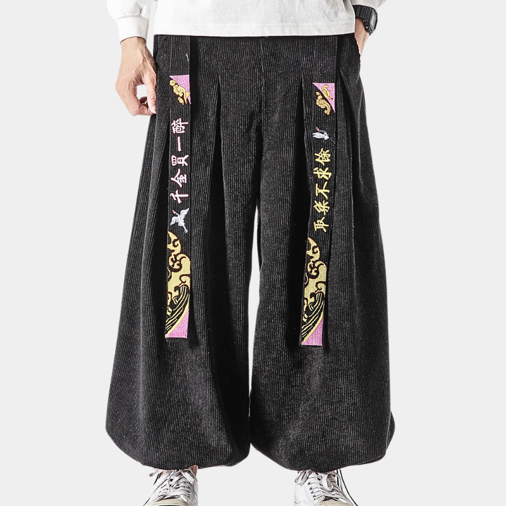 Adrian - Des pantalons en maille côtelée élégants pour l'homme moderne