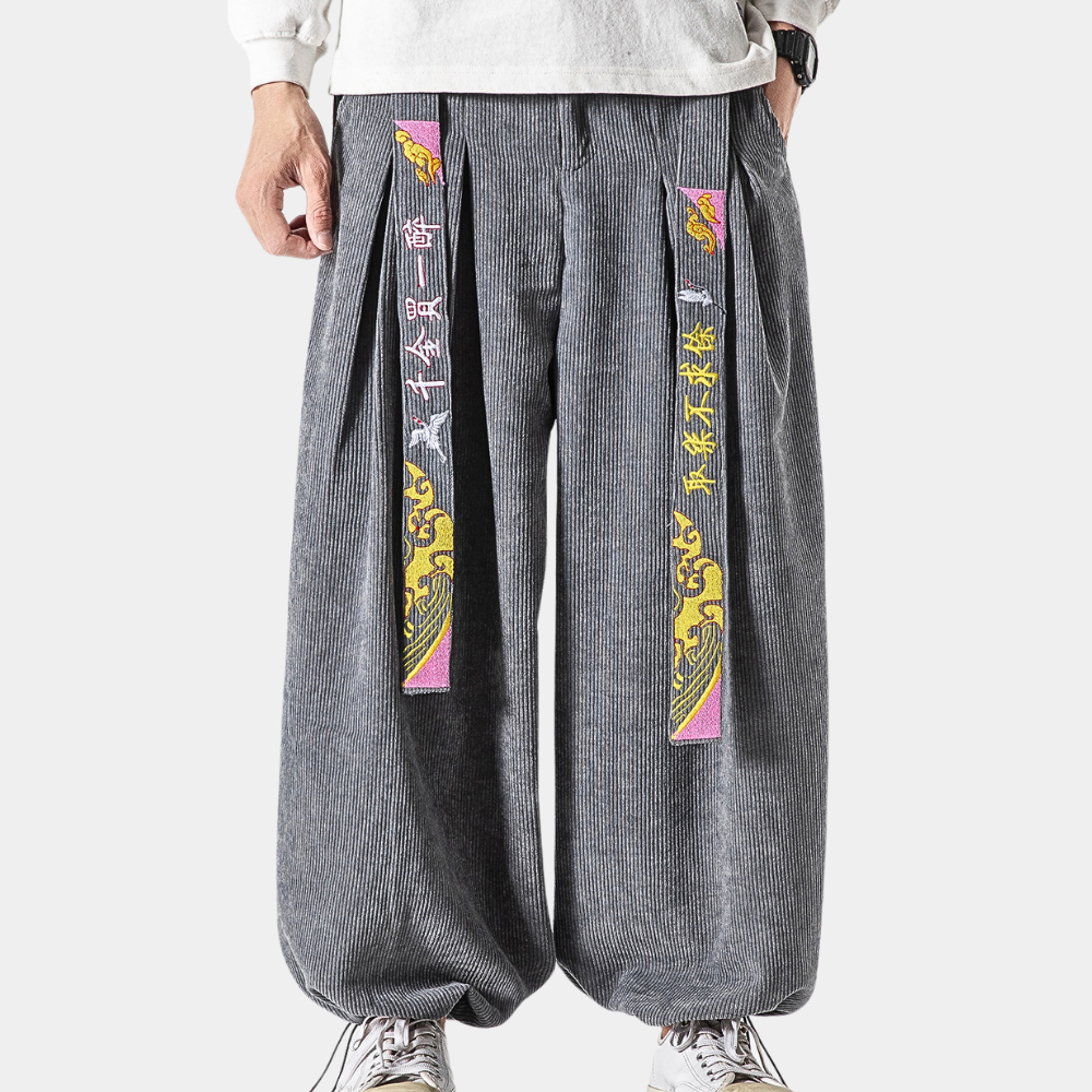 Adrian - Des pantalons en maille côtelée élégants pour l'homme moderne