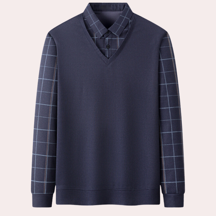 Bram - Pull à carreaux stylé pour les beaux hommes