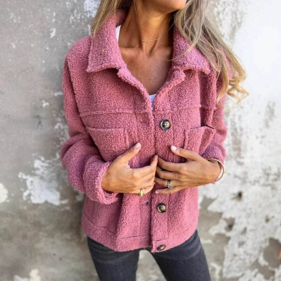 Veste en coton pour femme pour l'automne, veste de tous les jours confortable pour les jours plus frais