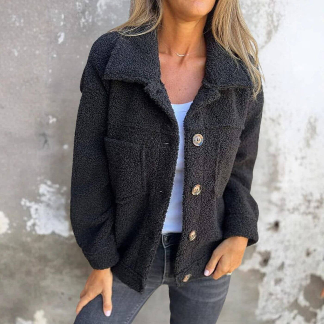 Veste en coton pour femme pour l'automne, veste de tous les jours confortable pour les jours plus frais