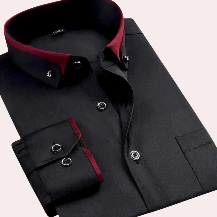 Cas - Chemise élégante pour homme avec détails de boutons pour une allure chic.