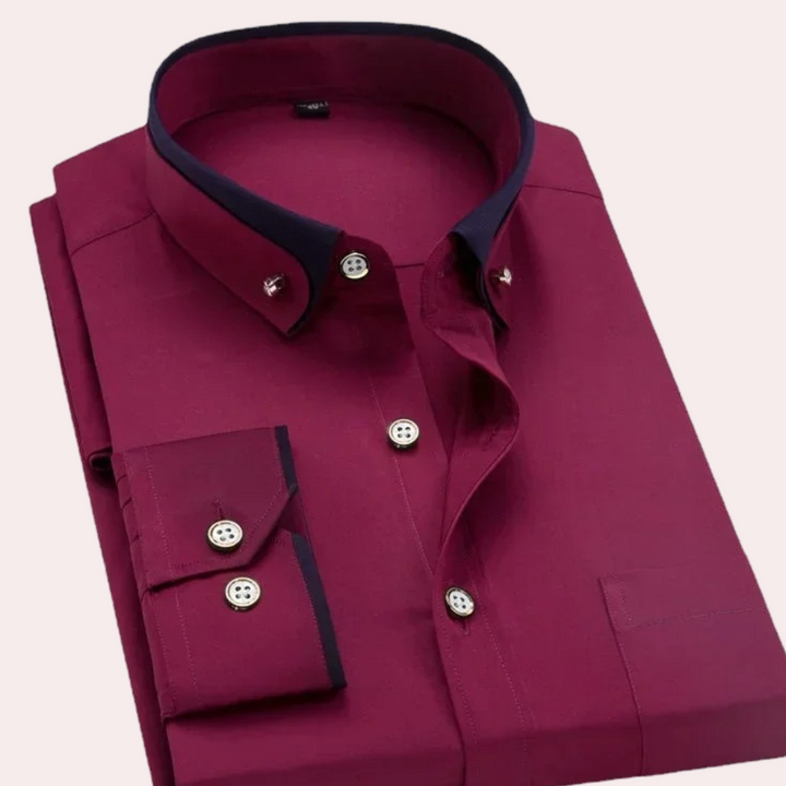 Cas - Chemise élégante pour homme avec détails de boutons pour une allure chic.