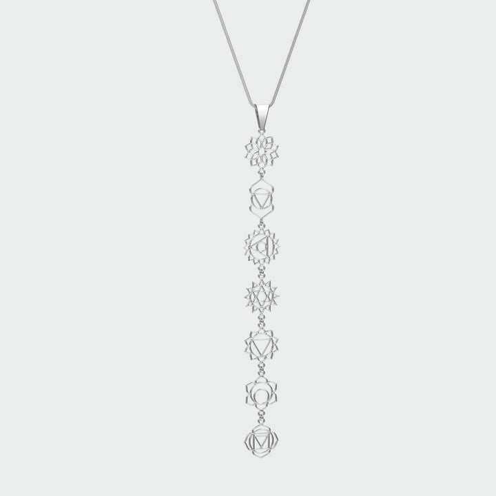 Collier femme avec chakras en acier chirurgical, pendentif d’automne