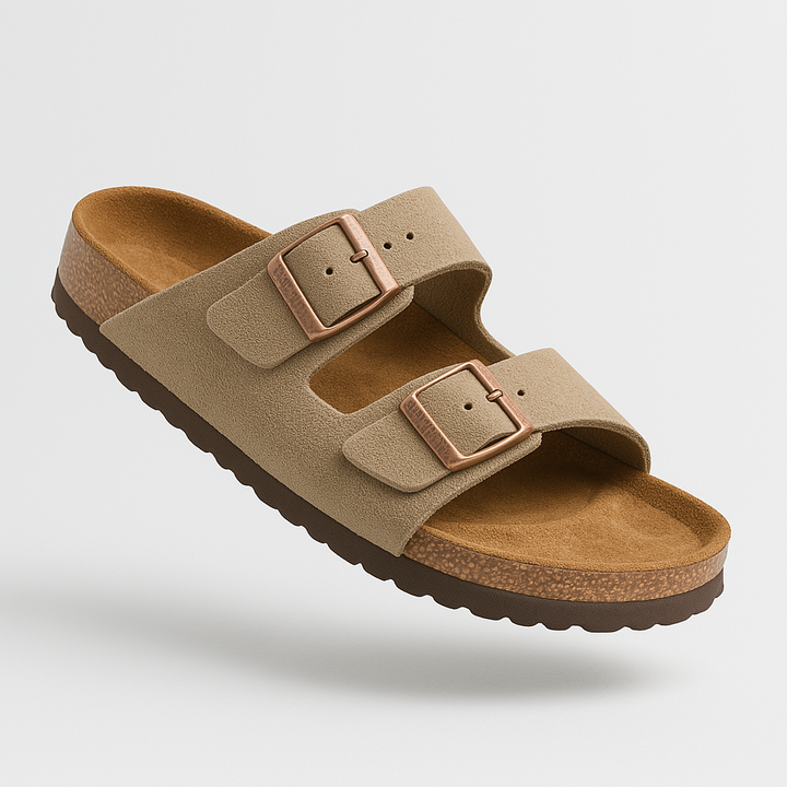 Sandales en daim unisexes Echo Support for un confort et un style supplémentaires.