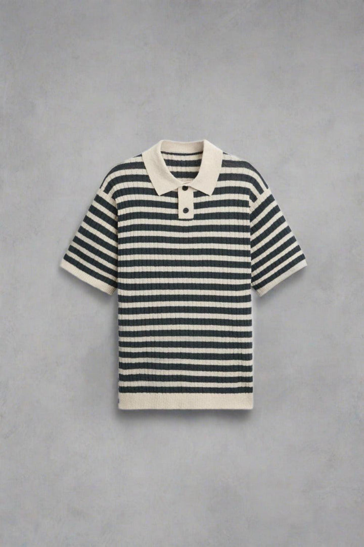 Polo Tricot Rayée Élégante Classics pour un Style Intemporel