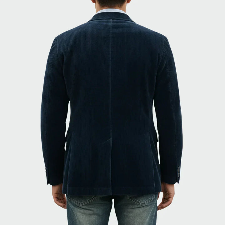 Veste homme en velours côtelé de coton, style automnal et élégance décontractée