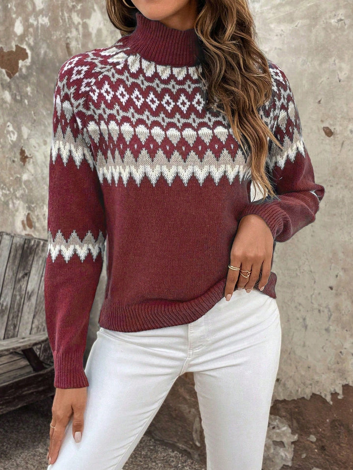 Pull à col roulé femme doux et respirant pour la fin de l'été et la mi-saison