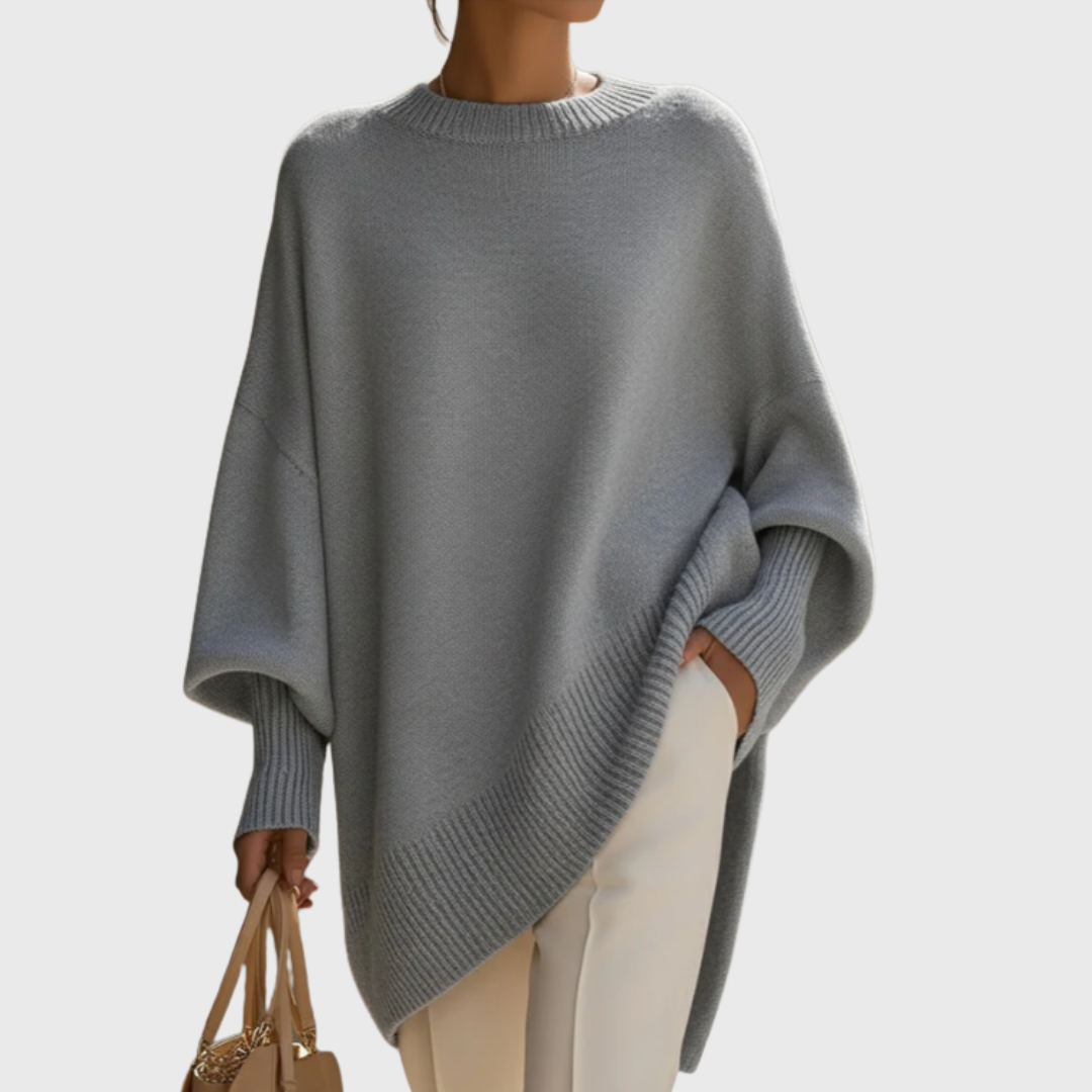 Elegant women's knit sweater for autumn, classic fit for cooler days