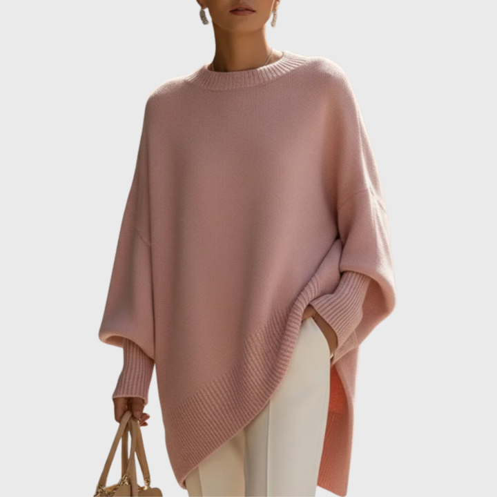 Elegant women's knit sweater for autumn, classic fit for cooler days