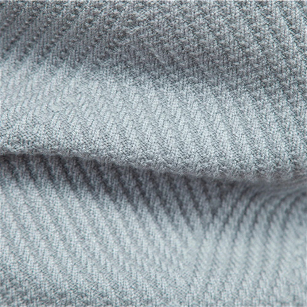 Pull homme rayé en coton à col rond pour l’automne