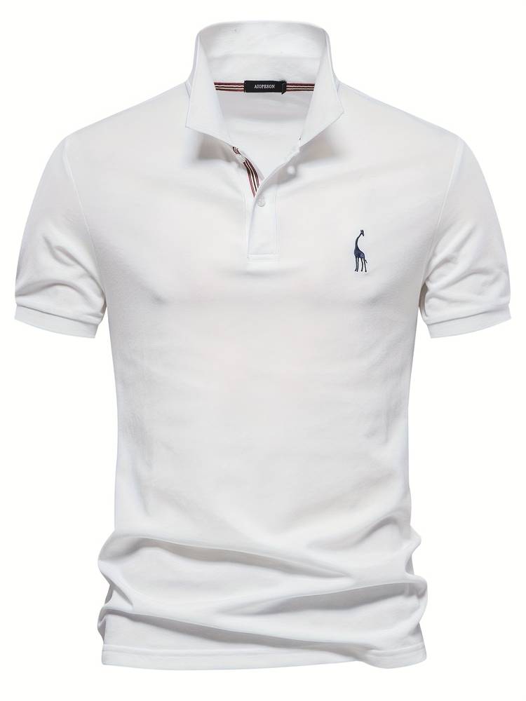 Noah | Polo classique à coupe slim avec un accent de col sportif élégant