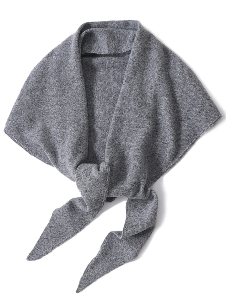Large women’s 100% wool triangular scarf for autumn and winter