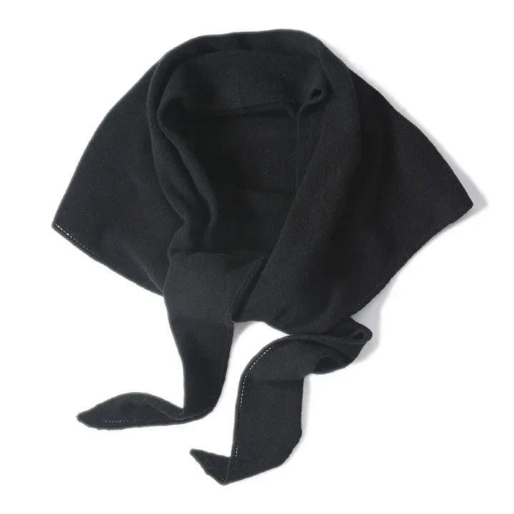 Large women’s 100% wool triangular scarf for autumn and winter