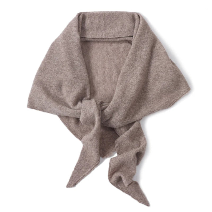 Large women’s 100% wool triangular scarf for autumn and winter