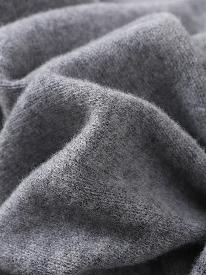 Large women’s 100% wool triangular scarf for autumn and winter