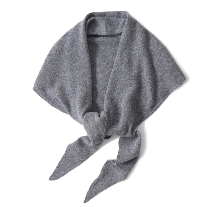 Large women’s 100% wool triangular scarf for autumn and winter