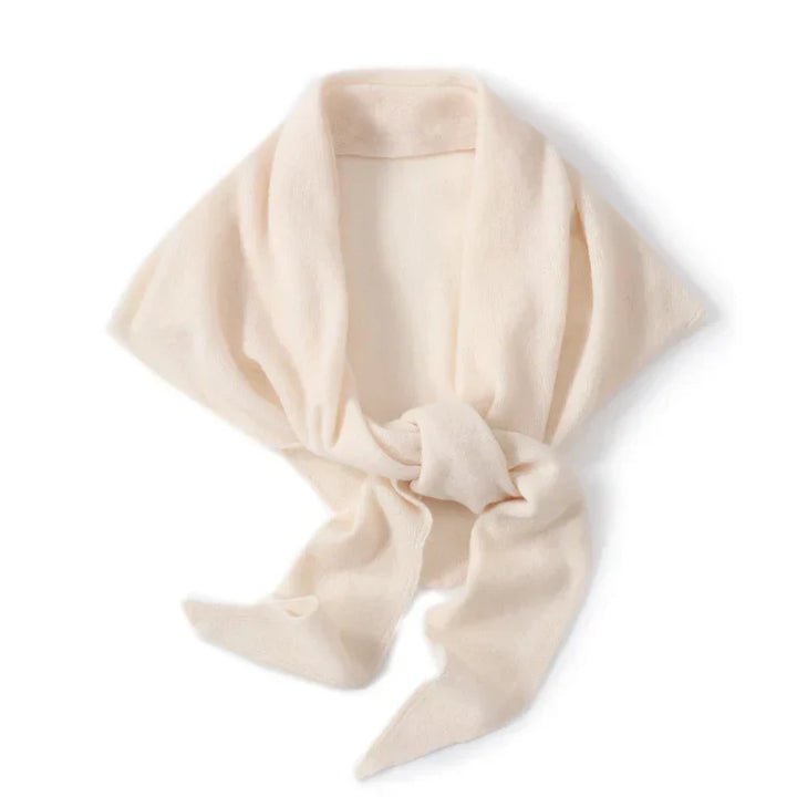 Large women’s 100% wool triangular scarf for autumn and winter