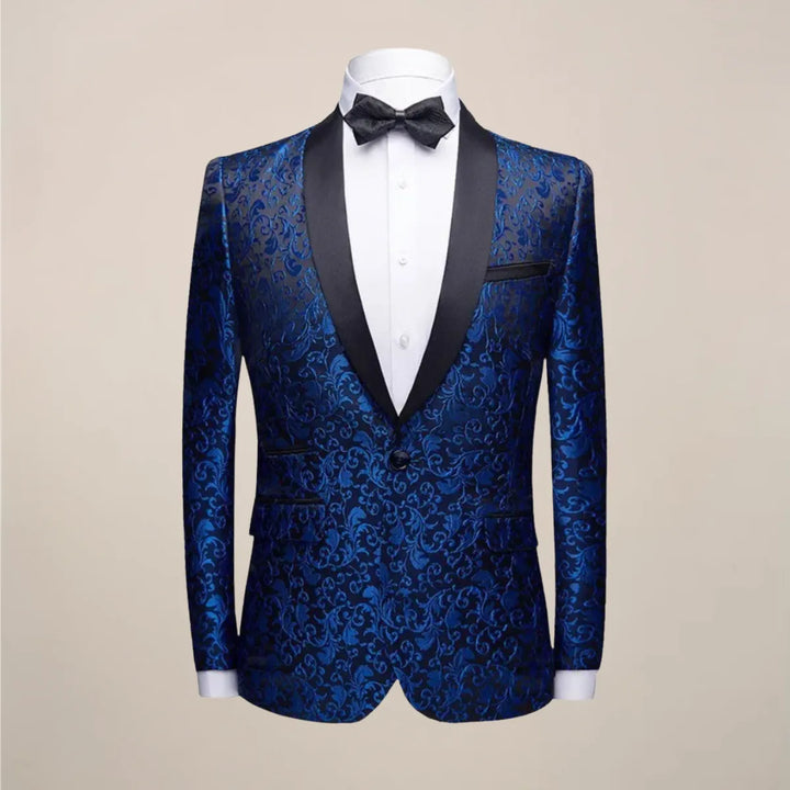 Veste de smoking homme brodée en laine pour l’automne et les cérémonies