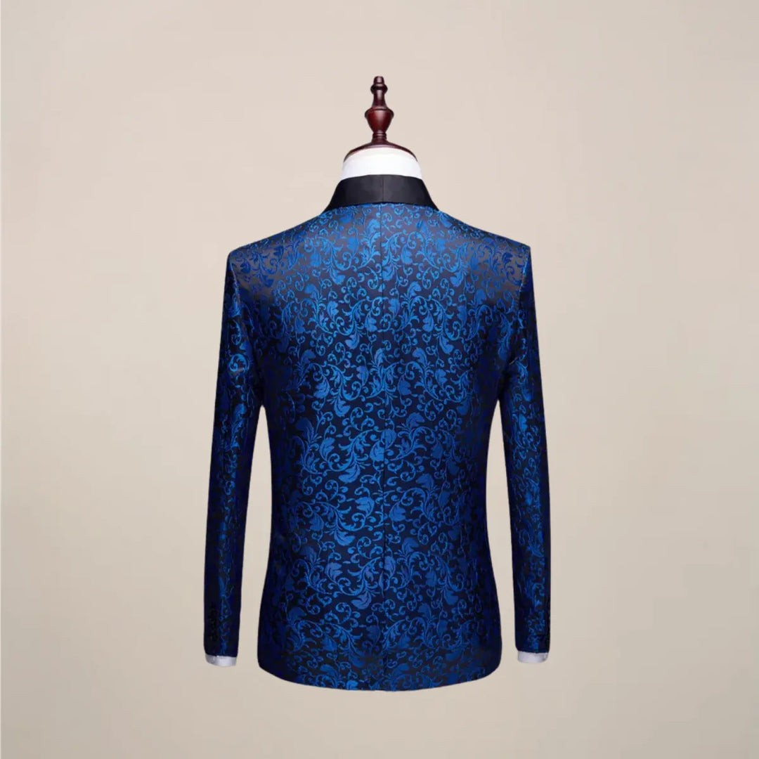 Veste de smoking homme brodée en laine pour l’automne et les cérémonies