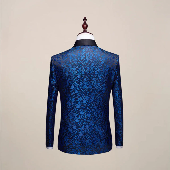 Veste de smoking homme brodée en laine pour l’automne et les cérémonies