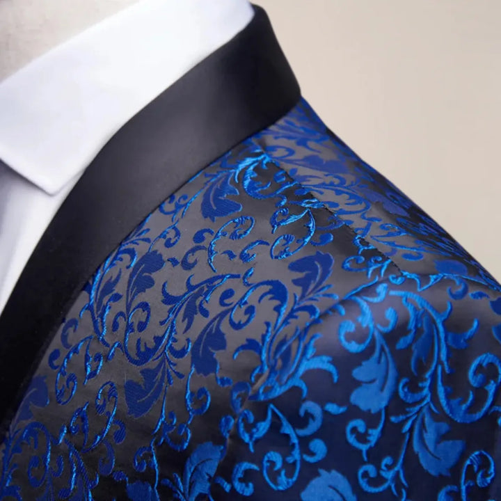 Veste de smoking homme brodée en laine pour l’automne et les cérémonies